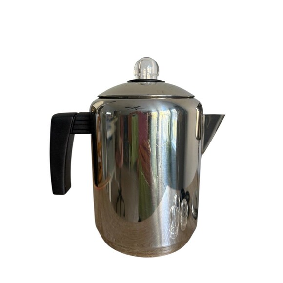 Martha Stewart Everyday Stainless Stovetop Percolator Plus Washer Rings & Tops - Picture 3 of 9